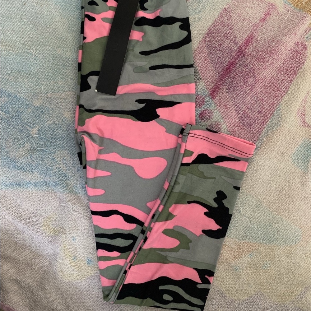 Pink Camouflage Kids Leggings